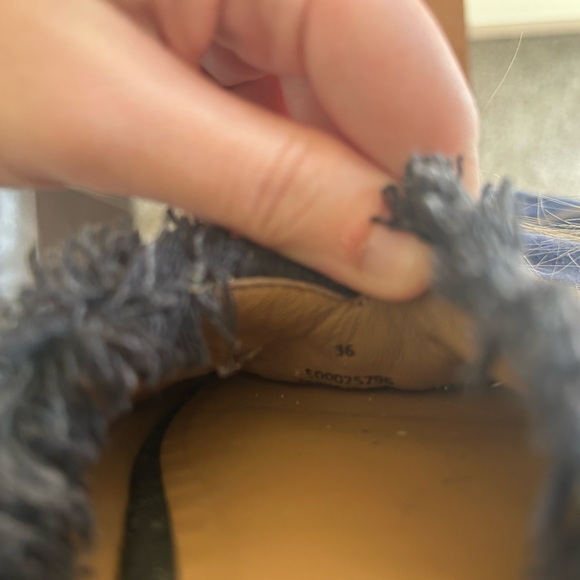 Free People Fabric Newport Loafer Mules Red Flats Women’s Size EU36 5 Aztec Boho - Picture 10 of 10